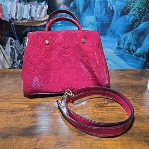 Louis Vuitton Pink Patent Leather Handbag